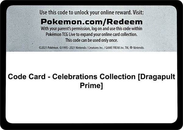 Code Card - Celebrations Collection [Dragapult Prime] - Pokémon