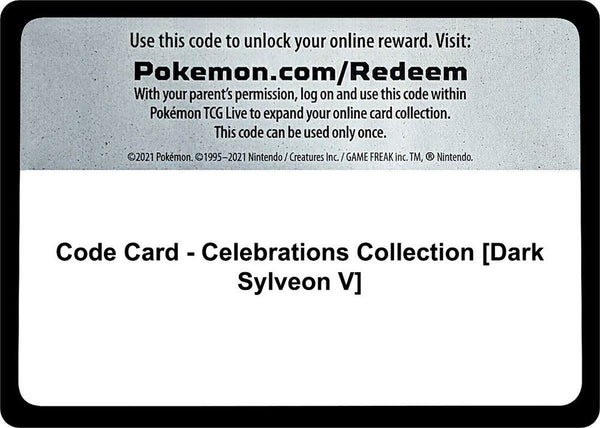Code Card - Celebrations Collection [Dark Sylveon V] - Pokémon