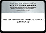 Code Card - Celebrations Deluxe Pin Collection [Zacian LV. X] - Pokémon