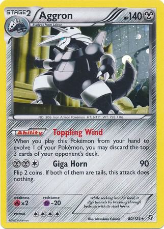 Aggron - 80/124 (Cosmos Holo) - Pokémon