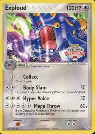 Exploud - 3/106 (National Championships) - Pokémon