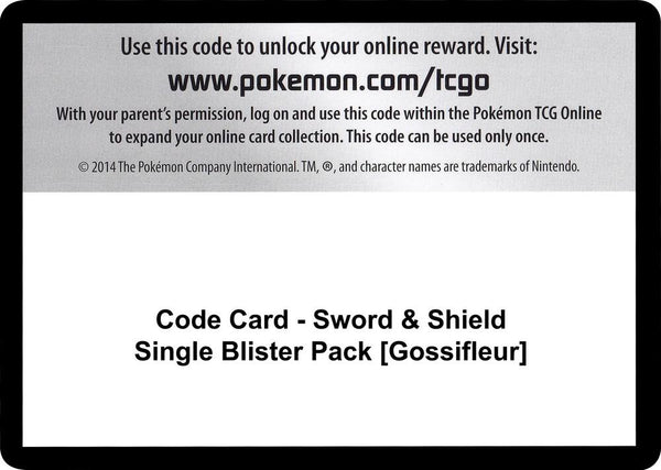 Code Card - Sword & Shield Single Blister Pack [Gossifleur] - Pokémon