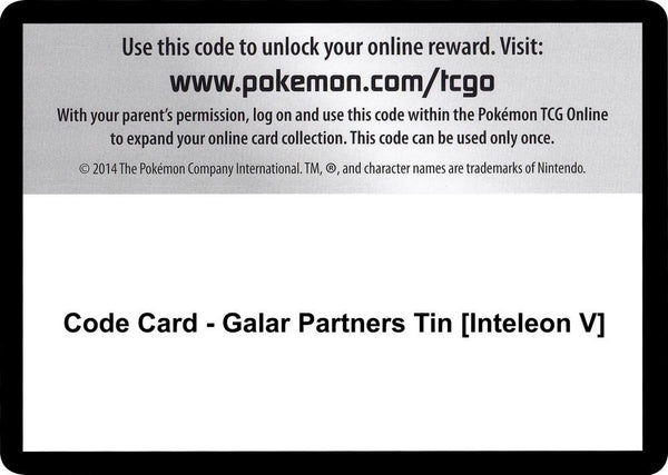 Code Card - Galar Partners Tin [Inteleon V] - Pokémon