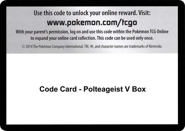 Code Card - Polteageist V Box - Pokémon