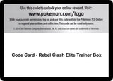 Code Card - Rebel Clash Elite Trainer Box - Pokémon