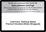 Code Card - Darkness Ablaze Premium Checklane Blister [Dragapult] - Pokémon