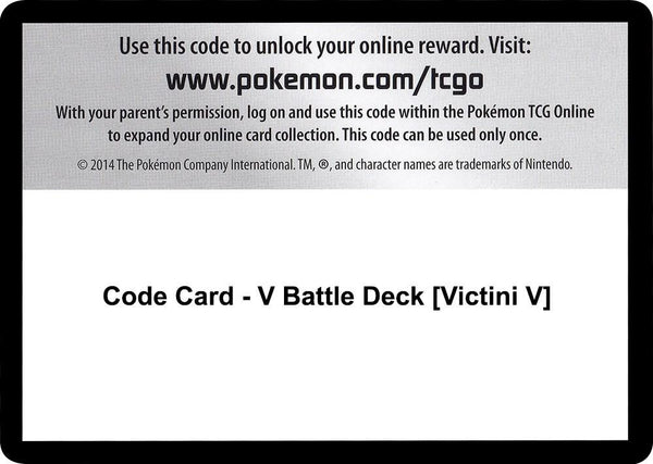 Code Card - V Battle Deck [Victini V] - Pokémon
