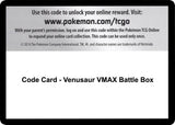 Code Card - Venusaur VMAX Battle Box - Pokémon