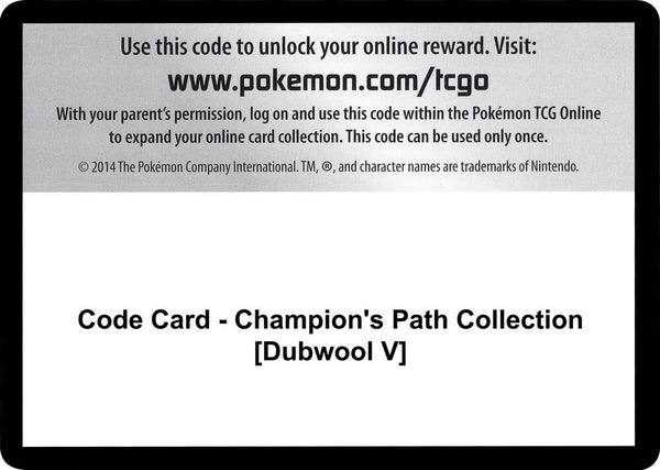 Code Card - Champion's Path Collection [Dubwool V] - Pokémon