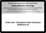 Code Card - Champion's Path Collection [Hatterene V] - Pokémon
