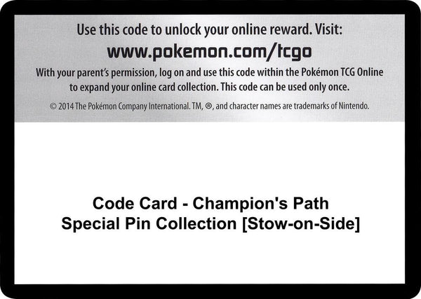 Code Card - Champion's Path Special Pin Collection [Stow-on-Side] - Pokémon