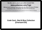 Code Card - Red & Blue Collection [Charizard EX] - Pokémon