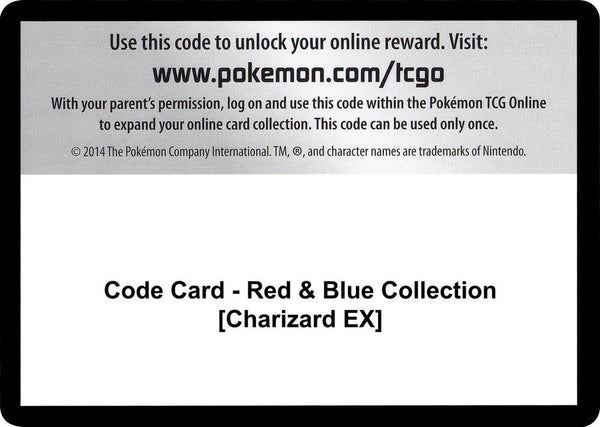 Code Card - Red & Blue Collection [Charizard EX] - Pokémon