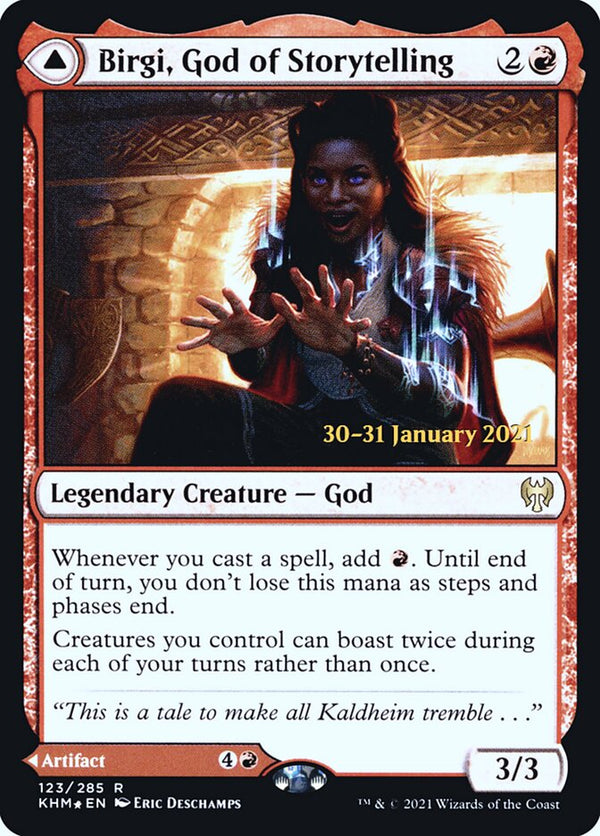 Birgi, God of Storytelling - Magic: The Gathering