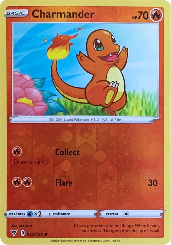 Charmander - 023/185 (Reverse Cosmos Holo) - Pokémon