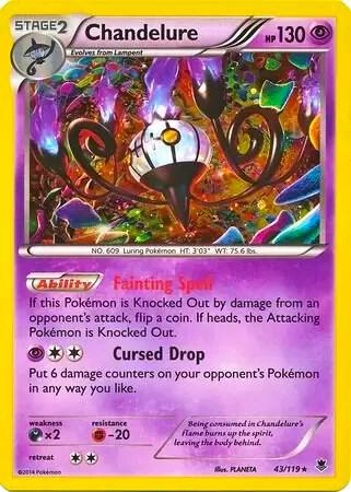 Chandelure - 43/119 (Cosmos Holo) - Pokémon