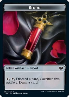 Blood // Dragon Illusion Double-Sided Token