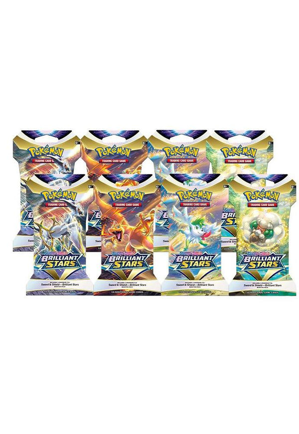 Brilliant Stars Sleeved Booster Pack Bundle [Set of 8] - Pokémon