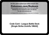 Code Card - League Battle Deck [Single Strike Urshifu VMAX] - Pokémon