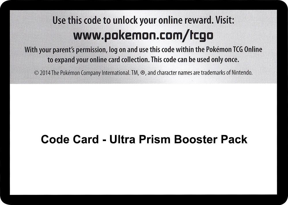 Code Card - Ultra Prism Booster Pack