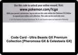 Code Card - Ultra Beasts GX Premium Collection [Pheromosa GX & Celesteela GX] - Pokémon