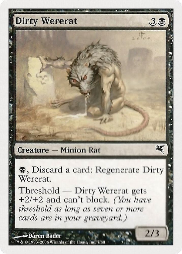 Dirty Wererat (7) - Magic: The Gathering