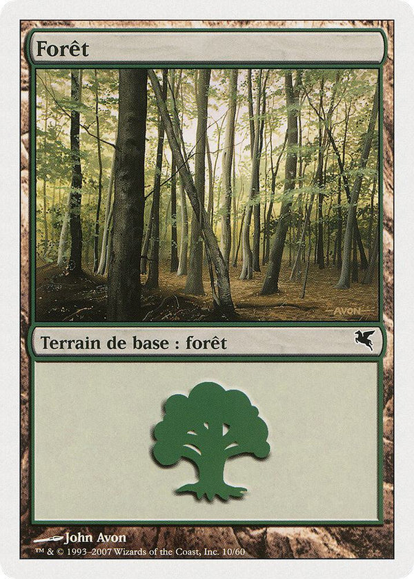 Forest (French) - "Foret" (B10) - Magic: The Gathering