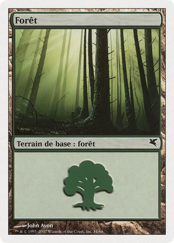 Forest (French) - "Foret" (I34) - Magic: The Gathering