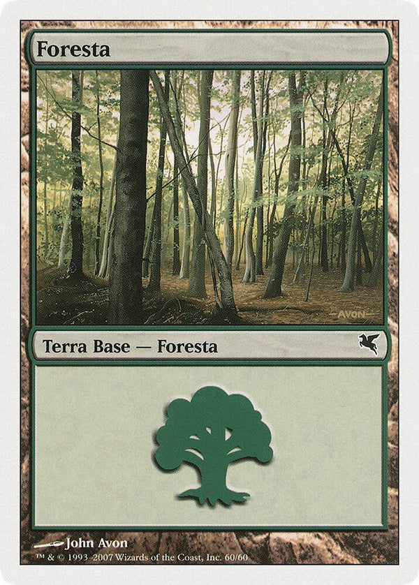 Forest (Italian) - "Foresta" (D60) - Magic: The Gathering