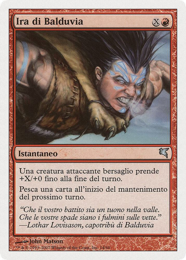 Balduvian Rage (Italian) - "Ira di Balduvia" (I14) - Magic: The Gathering