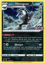 Galarian Obstagoon - 119/202 (Cosmos Holo) - Pokémon