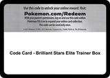 Code Card - Brilliant Stars Elite Trainer Box - Pokémon