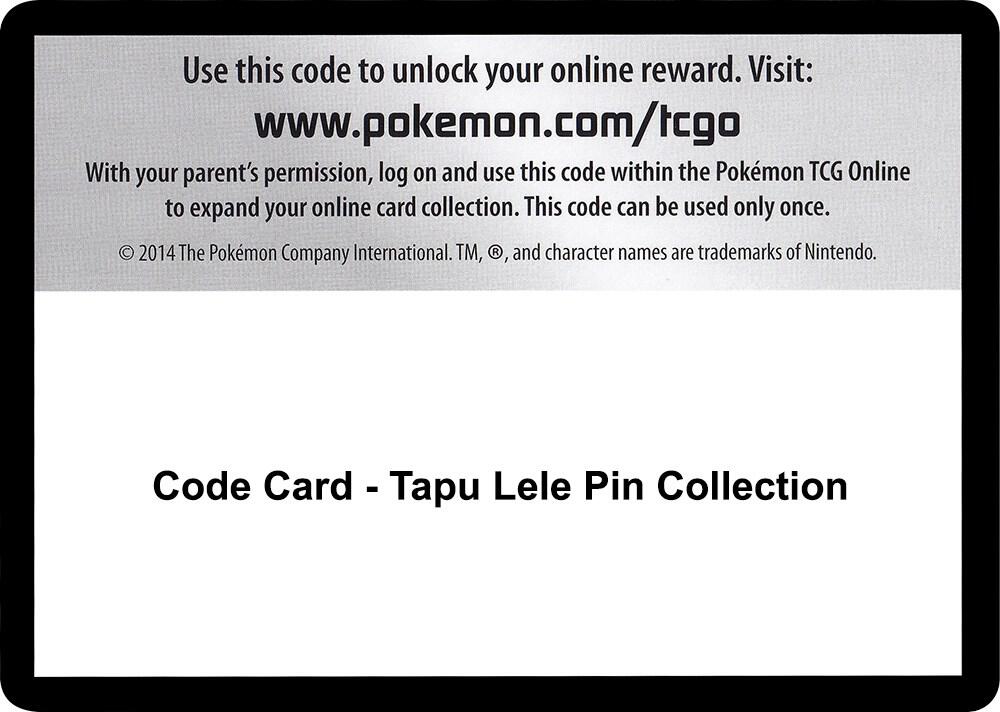 Code Card - Tapu Lele Pin Collection