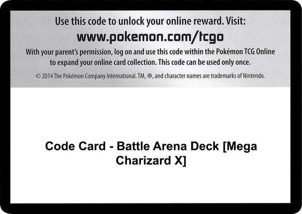 Code Card - Battle Arena Deck [Mega Charizard X] - Pokémon