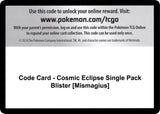 Code Card - Cosmic Eclipse Single Pack Blister [Mismagius] - Pokémon