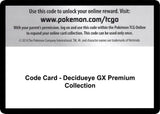 Code Card - Decidueye GX Premium Collection - Pokémon
