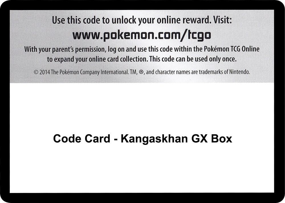 Code Card - Kangaskhan GX Box