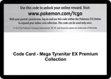 Code Card - Mega Tyranitar EX Premium Collection - Pokémon