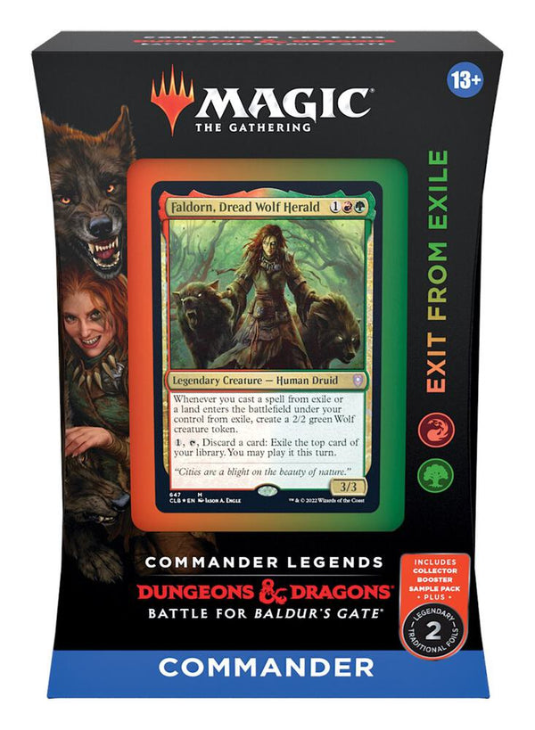 Commander Legends: Battle for Baldur's Gate - Exit from Exile Commander Deck - Magic: The Gathering