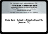 Code Card - Detective Pikachu Case File [Mewtwo GX] - Pokémon
