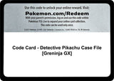 Code Card - Detective Pikachu Case File [Greninja GX] - Pokémon