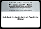 Code Card - Fusion Strike Single Pack Blister [Blitzle] - Pokémon