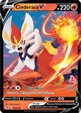 Cinderace V - 043/264 (#60 Cinderace Stamped) - Pokémon