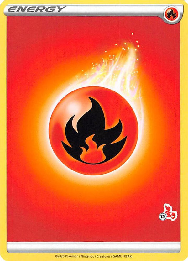 Fire Energy (#12 Cinderace Stamped) - Pokémon