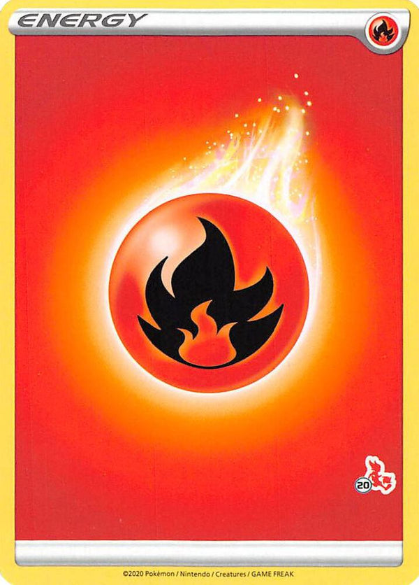 Fire Energy (#20 Cinderace Stamped) - Pokémon