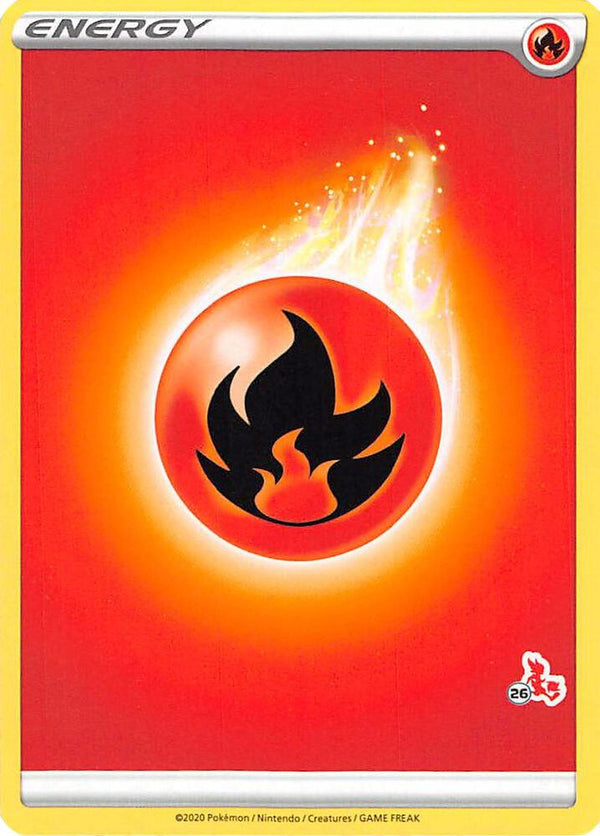 Fire Energy (#26 Cinderace Stamped) - Pokémon
