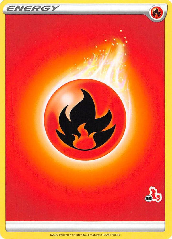 Fire Energy (#35 Cinderace Stamped) - Pokémon