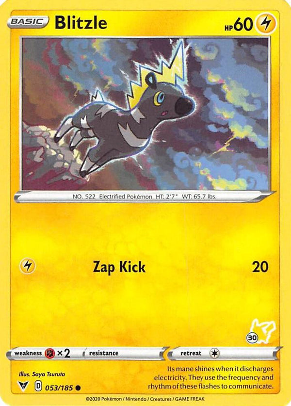 Blitzle - 053/185 (#30 Pikachu Stamped) - Pokémon