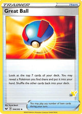 Great Ball - 164/202 (#38 Pikachu Stamped) - Pokémon