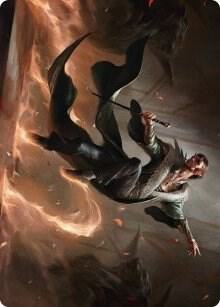 Fleetfoot Dancer Art Card - Magic: The Gathering